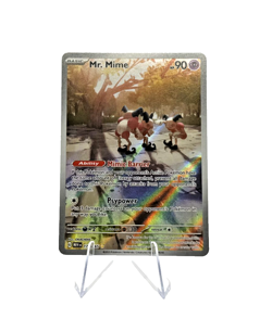 🎭 Pokemon Mr. Mime 179/165 Illustration Rare SV151 NM 🚚 FREE SHIP - Image 1