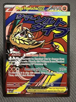 Pokemon TCG - Mega Hawlucha ex 268/217 Mega Attack Rare - Ascended Heroes NM - Image 1