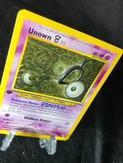 Unown V 89/105 Neo Destiny 1st EDITION Pokemon TCG WotC NM Never Played! - Image 2