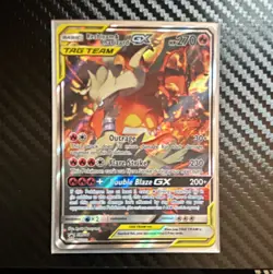 Pokemon TCG Reshiram & Charizard GX 20/214 Unbroken Bonds TAG TEAM Holo - Image 1