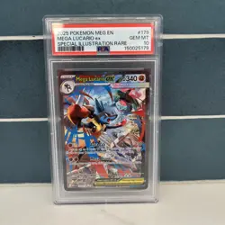Mega Lucario Ex 179-132 PSA 10 GEM MINT (SIR) - Image 1