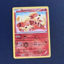 Pokemon Growlithe RC4/RC25 Legendary Treasures Holo Rare - Image 1