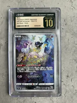 CGC 10 PRISTINE Japanese Pokemon 2022 Mew 183/172 VSTAR Universe AR S12a - Image 1
