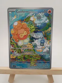 Castform Sunny Form Surging Sparks 195/191 Illustration Rare Full Art Holo - Image 1