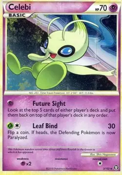 Celebi - 3/102 - Holo Rare DMG, English Pokemon Triumphant - Image 1