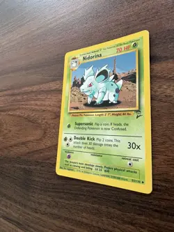 Nidorina 53/130 Uncommon Base Set 2 Pokemon NM - Image 4