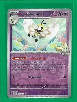 Pokemon TCG SV-Journey Together Lillie's Ribombee #67/159 Rare Reverse Holo - Image 1