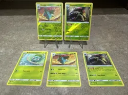 POKEMON - VENUSAUR + IVYSAUR + BULBASAUR - 5 CARD SET - SHINING LEGENDS NM - Image 1