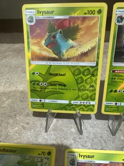 POKEMON - VENUSAUR + IVYSAUR + BULBASAUR - 5 CARD SET - SHINING LEGENDS NM - Image 2