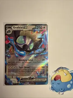 Grafaiai EX 100 Black Star Promo Card Pokemon 2024 Scarlet & Violet - Image 3