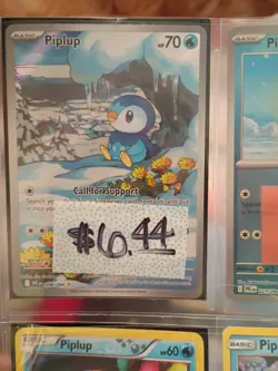Pokemon Piplup And Prinplup Card Lots 8 Total - Image 1