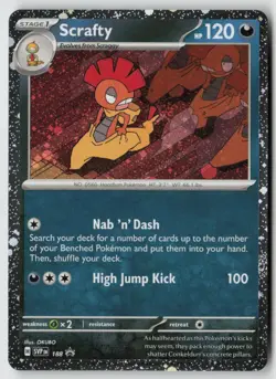 Scrafty - (Cosmos Holo) 188 - SV: Scarlet & Violet Promo Cards Holo - PTCG - LP - Image 1