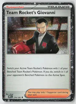 Team Rocket's Giovanni (Cosmos Holo) 174/182 - Misc Cards & Products - PTCG - LP - Image 1