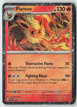 Flareon - (Cosmos Holo) 167 - SV: Scarlet & Violet Promo Cards Holo - PTCG - LP - Image 1