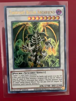 Thought Ruler Archfiend BROL-EN070 First Edition Ultra Rare Mint/NM Yugioh - Image 2