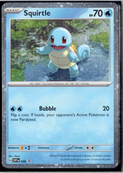 Squirtle - (Cosmos Holo) Promo SV: Scarlet & Violet Promo Cards 048 NM - Image 1