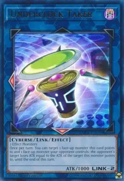 Yugioh! LP Underclock Taker - DUDE-EN020 - Ultra Rare - 1st Edition Lightly Play - Image 1