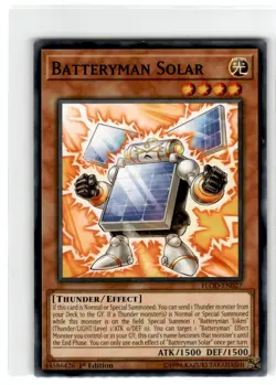 Yu-Gi-Oh! Batteryman Solar Common FLOD-EN027 Lightly Played 1st Edition - Image 1