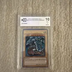 Yu-Gi-Oh! GRADED Blue-Eyes White Dragon LC01-EN004 Ultra Rare Beckett BCCG 10 - Image 1