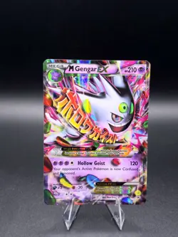Pokemon TCG M Gengar EX XY166 Shiny Holo Black Star Promo Card - Image 1