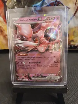 Team Rockets Mewtwo EX 081/182 SV10: Destined Rivals Pokemon Card NM - Image 2