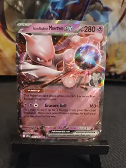 Team Rockets Mewtwo EX 081/182 SV10: Destined Rivals Pokemon Card NM - Image 4