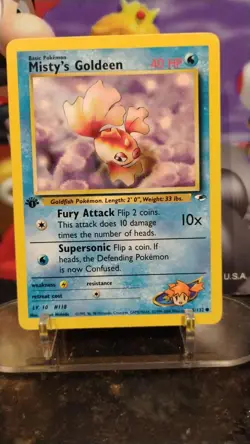 MISTY'S GOLDEEN Gym Heroes POKEMON Non-Holo 1st Edition 2000 Trading Card 85/132 - Image 1