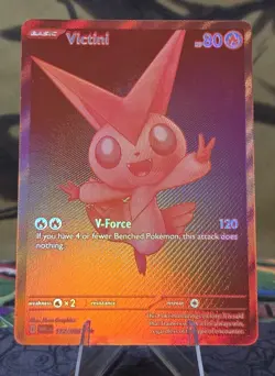Pokemon Red Victini English White Flare Card #172/086 Pack Fresh LP Please Read! - Image 1