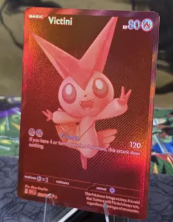 Pokemon Red Victini English White Flare Card #172/086 Pack Fresh LP Please Read! - Image 3