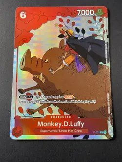 Monkey.D.Luffy P-001 Foil Promo - Gift Collection 2023 - One Piece Card Game-NM - Image 2