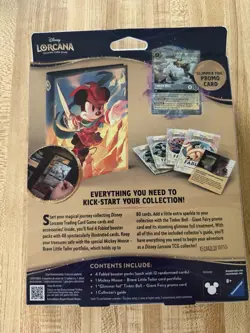 Disney Lorcana TCG Collection Starter Set 4 Boosters Promo Tinker Bell 2024 - Image 2
