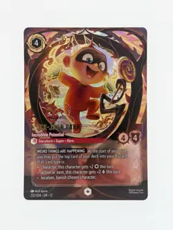 Disney Lorcana Jack-Jack Parr Incredible Potential Enchanted Foil 232/204 EN 12 - Image 2