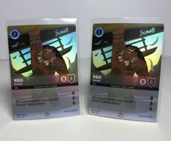 2x Disney Lorcana Maui Demigod D100 COLLECTORS 23/P1 Foil Promo NM - Image 1