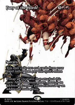 Fury of the Horde (Borderless) 71 Marvel Universe Eternal-Legal MTG NM - Image 1