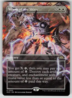 Wrath of the Skies (Borderless) Rare Modern Horizons 3 325 MTG Near Mint 2024 - Image 1