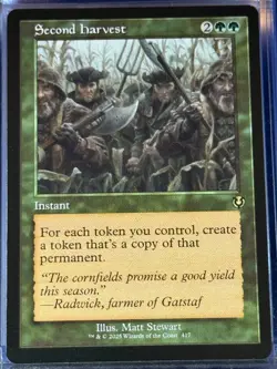 Second Harvest (Retro Frame) INR 417 Magic MTG R NM - Image 1