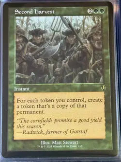 Second Harvest (Retro Frame) INR 417 Magic MTG R NM - Image 3