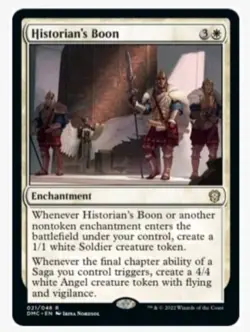 1x MTG Historian's Boon - Dominaria United Rare! NM Mint - Image 1