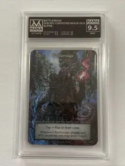 Battlemage Alpha Sorcery Contested Realm Mana Graded 9.5 Mint 4378 - Image 1