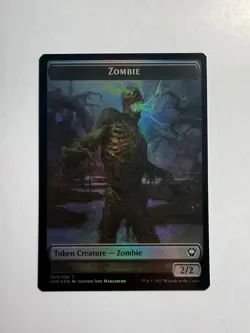 Phyrexian/Zombie Double-Sided Token 8/9 MTG Dominaria United Foil - Image 1