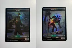 Phyrexian/Zombie Double-Sided Token 8/9 MTG Dominaria United Foil - Image 3