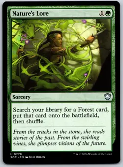 Nature's Lore U Commander: Secrets of Strixhaven 278 NM - Image 1