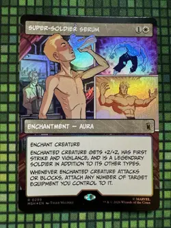 MTG Super-Soldier Serum #0299 Foil Borderless Rare Marvel Super Heroes (MSH) - Image 2