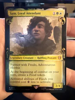 Sam, Loyal Attendant (Showcase Scrolls Foil) Lord of the Rings 475 NM - Image 1