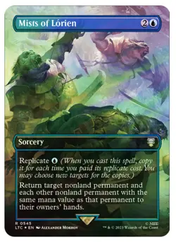 Mists of Lorien (Borderless) Commander: the Lord of the Rings Foil - MTG RARE - Image 1