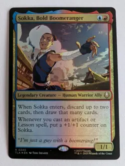 Sokka, Bold Boomeranger Avatar: The Last Airbender Foil - MTG RARE - Image 1