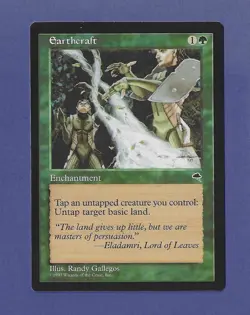 1997 Magic the Gathering - Earthcraft - Tempest MTG - Image 1