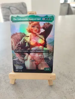 MTG The Unbeatable Squirrel Girl Foil waifu Style Commander Fan Art - Image 1