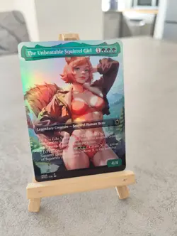 MTG The Unbeatable Squirrel Girl Foil waifu Style Commander Fan Art - Image 2