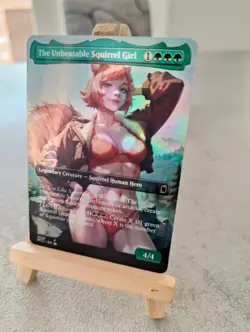 MTG The Unbeatable Squirrel Girl Foil waifu Style Commander Fan Art - Image 3
